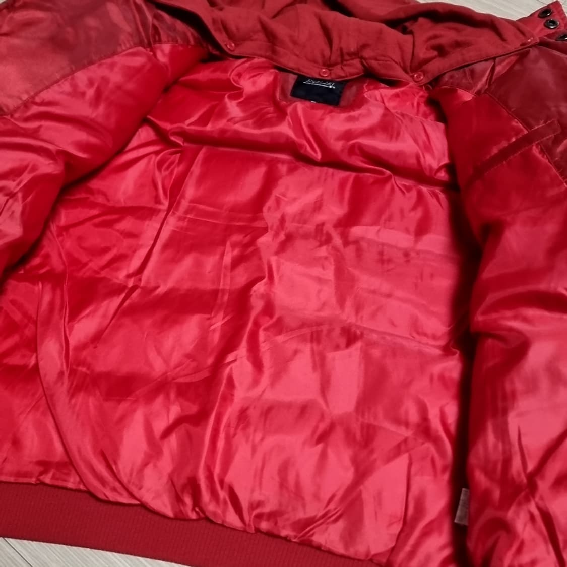 MLB 레드삭스 야구 점퍼 패딩 후드 레드(105) 상품이미지3