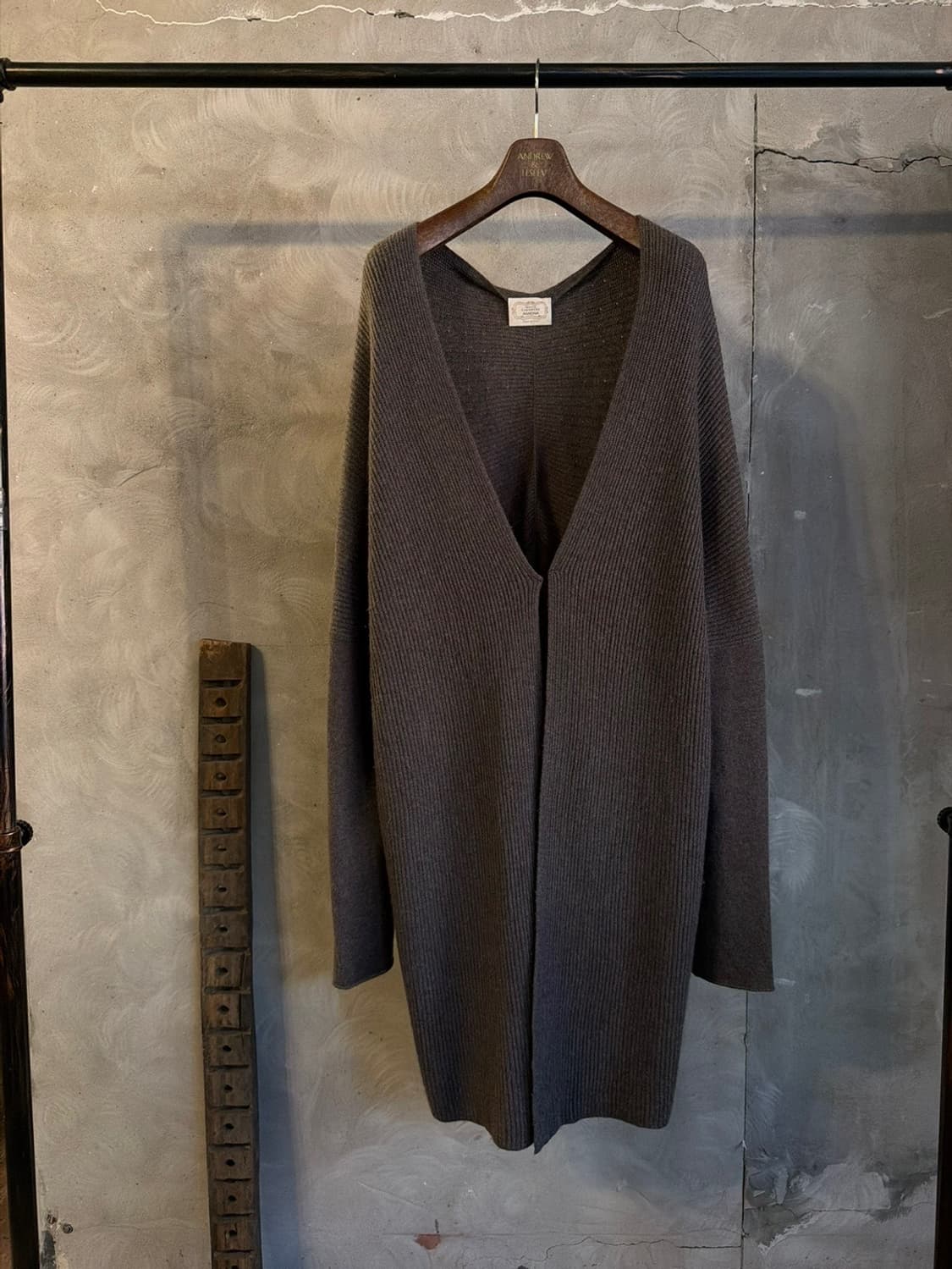 아뇨나 화이트 캐시밍니 롱가디건 66~77 상품이미지1