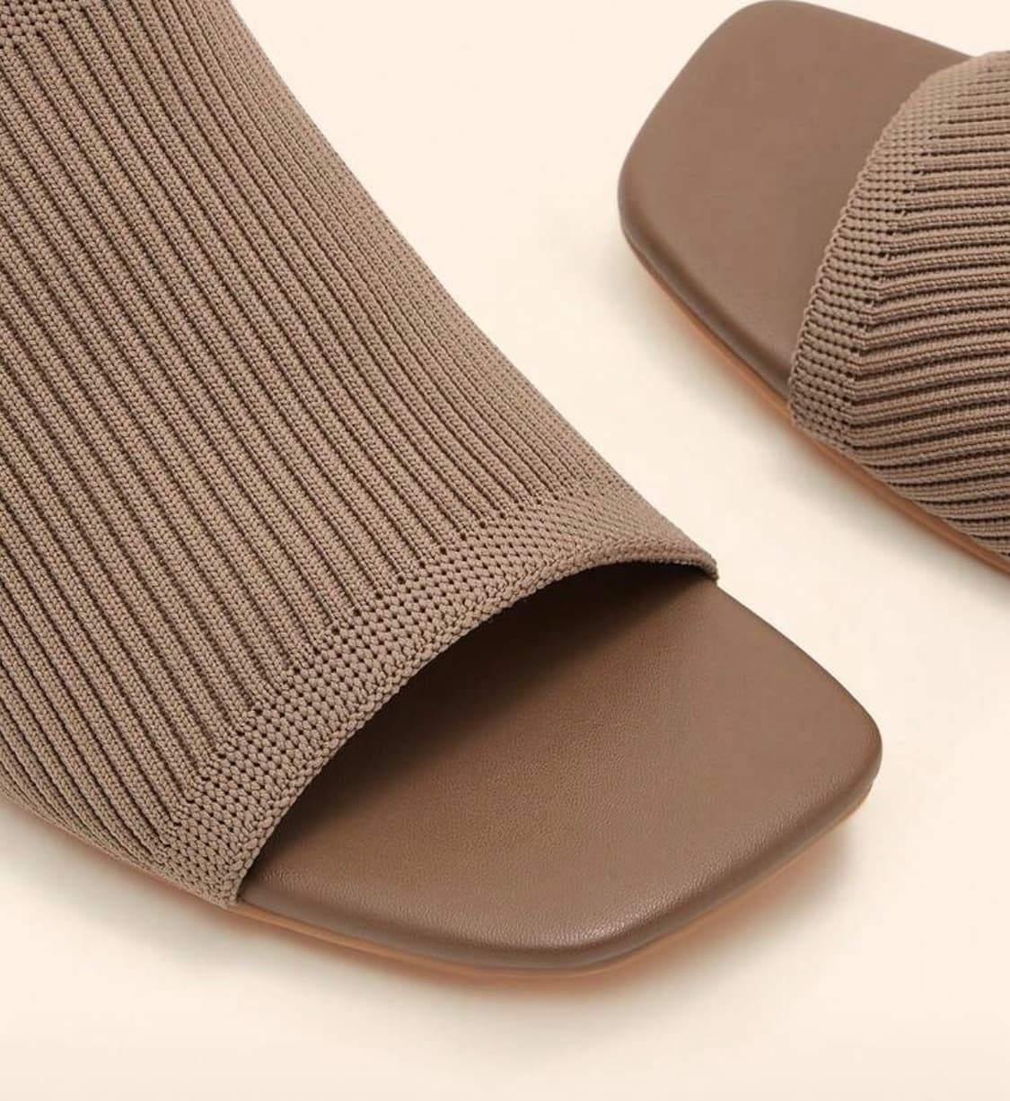 새상품 브라운 니트 힐 슬리퍼 235 상품이미지5