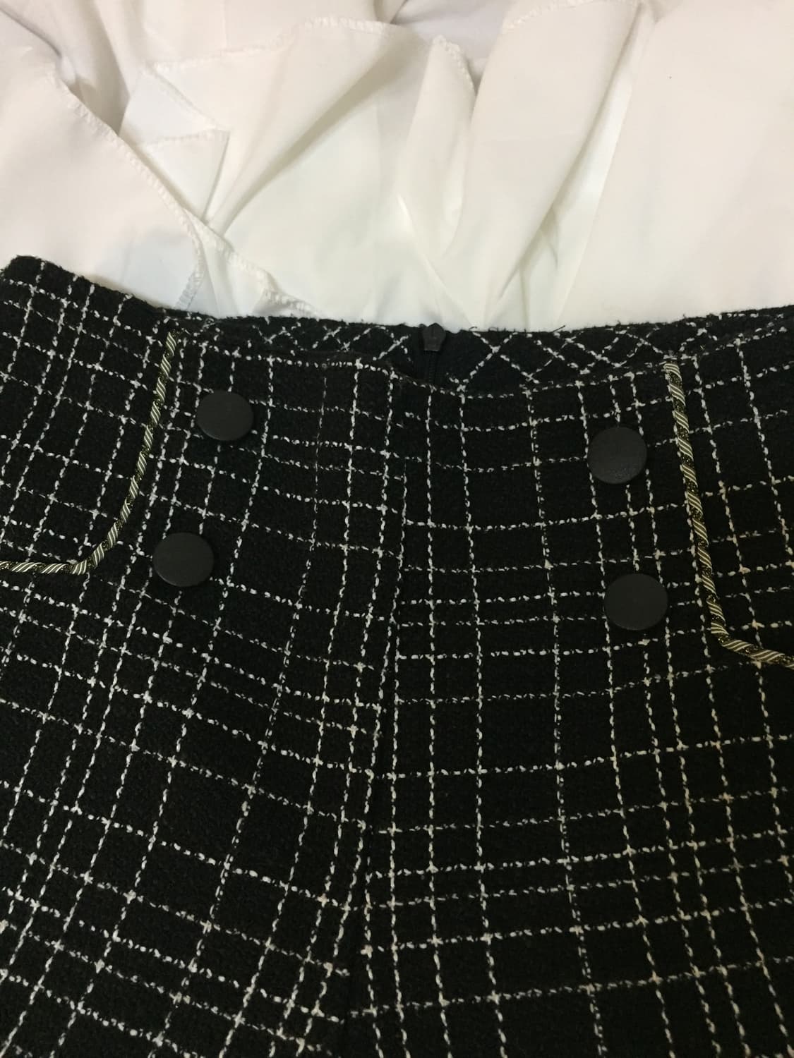 단추 체크 반바지 상품이미지6