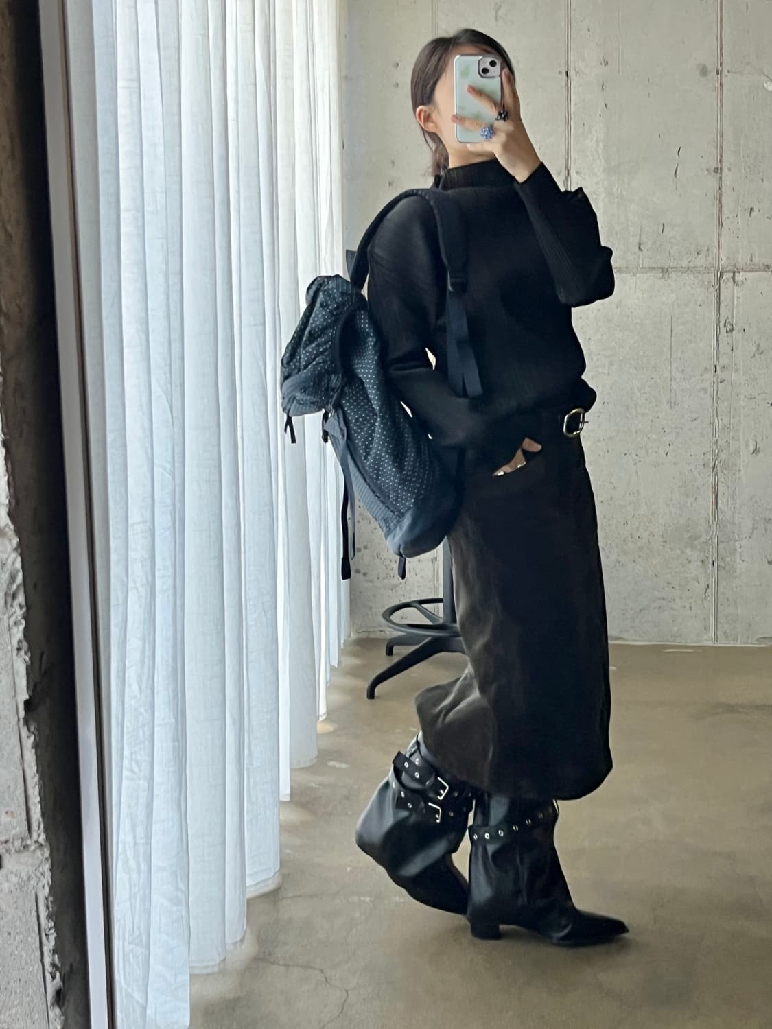 MHLmargarethowell 마가렛호웰 코듀로이 스커트 다크그린 상품이미지4