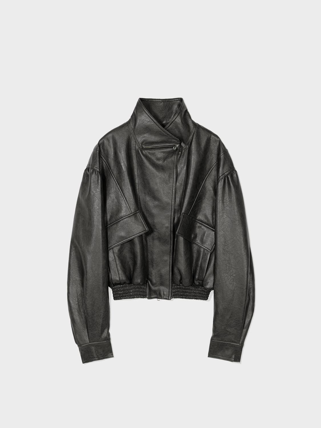 로우클래식 레더 숏 자켓 블랙 s 사이즈 구해요 상품이미지1