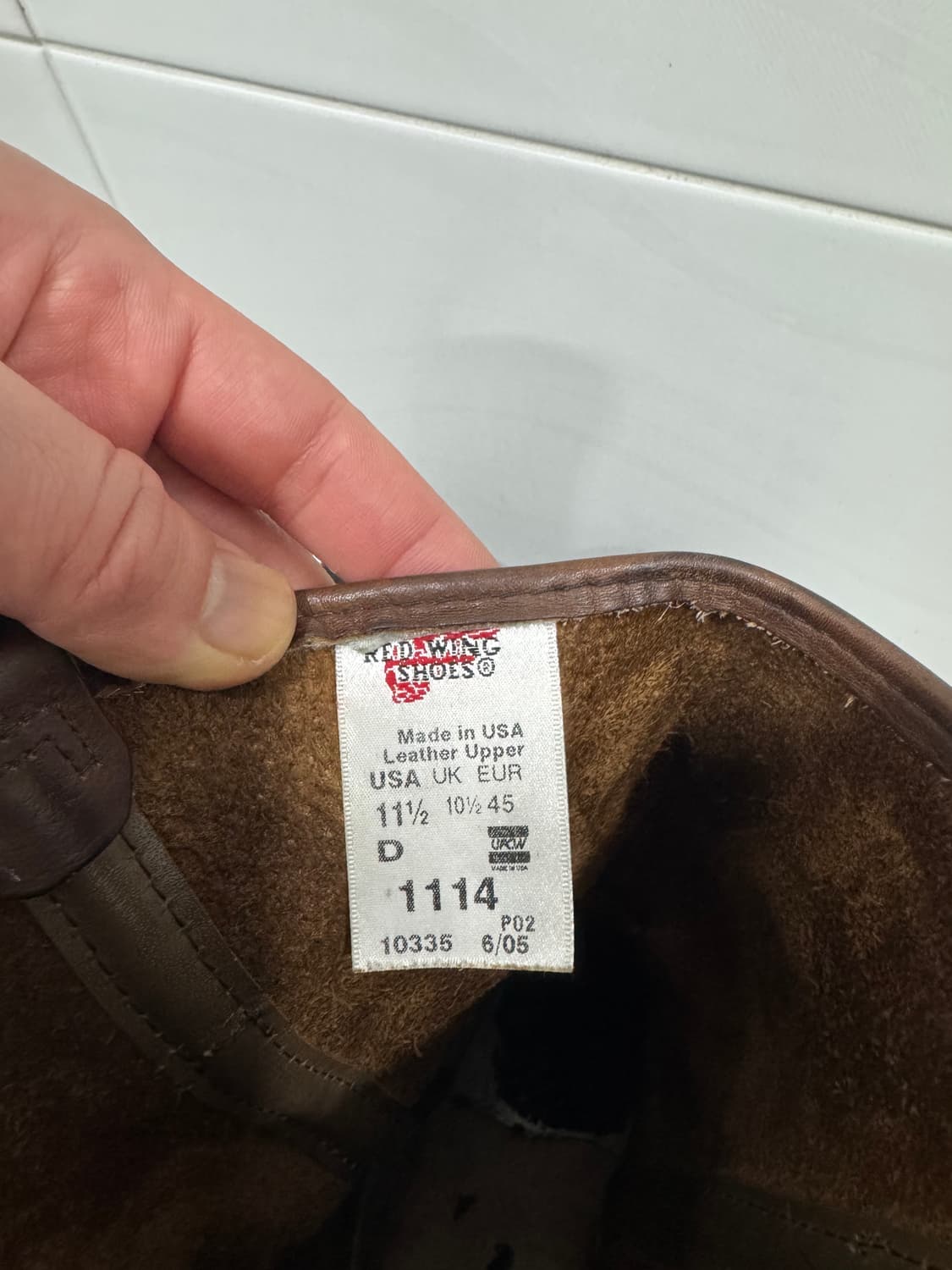 OG 레드윙 1114 페코스 11.5D 판매합니다. 상품이미지6