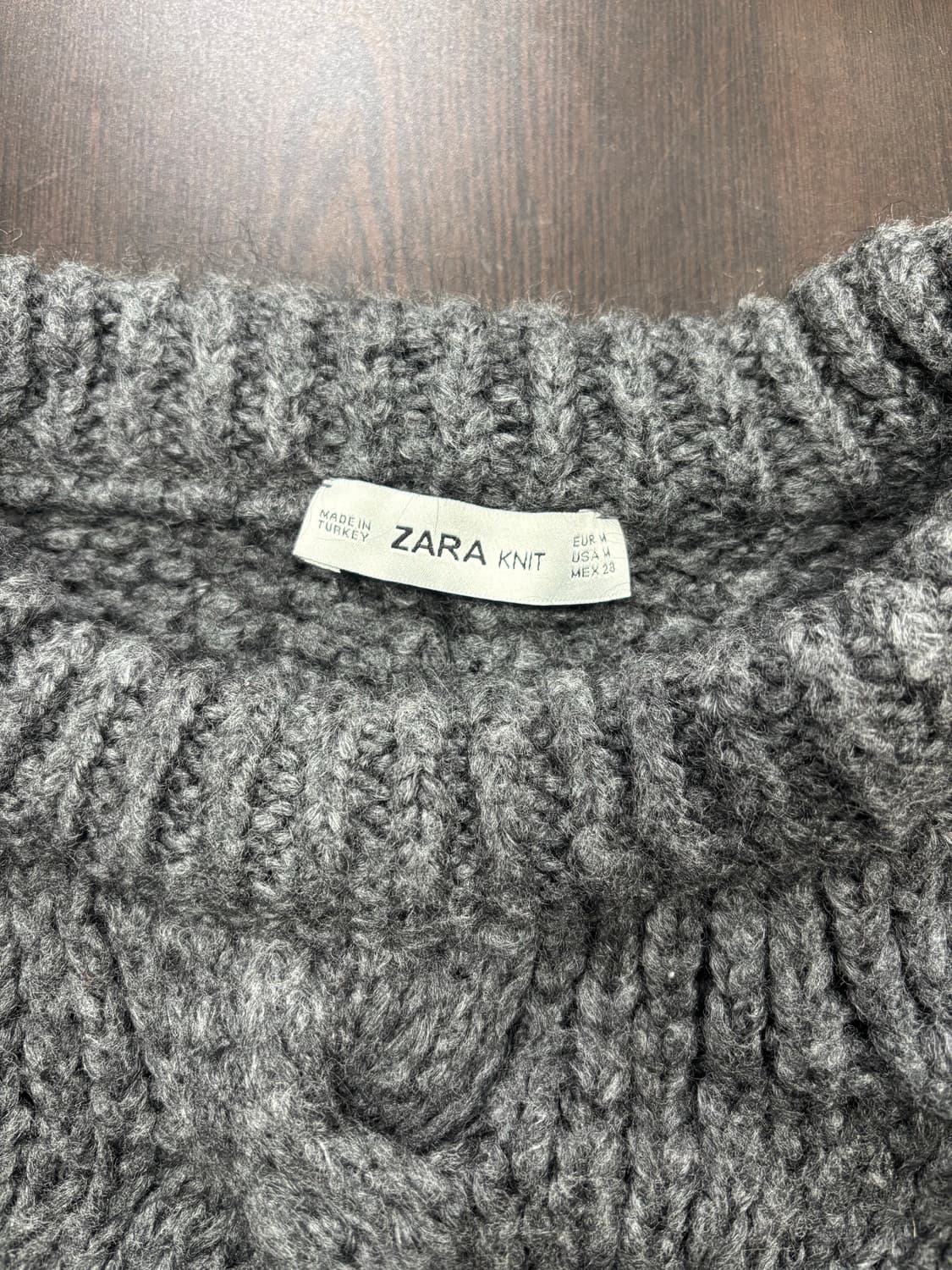 자라 그레이 니트 상품이미지4