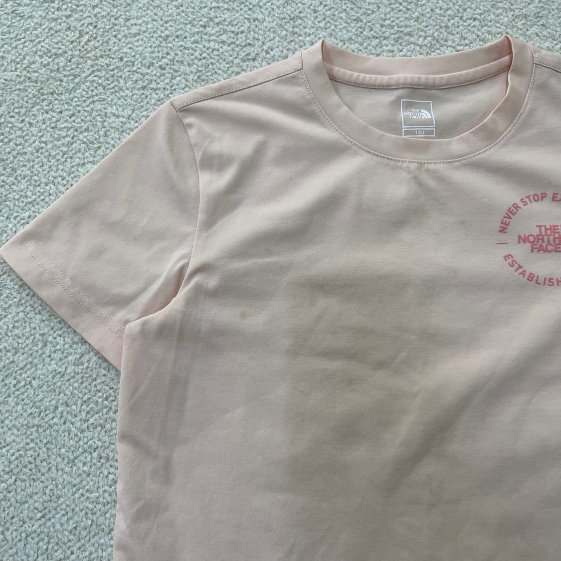 120 노스페이스 키즈 반팔 티셔츠 0317M 상품이미지5