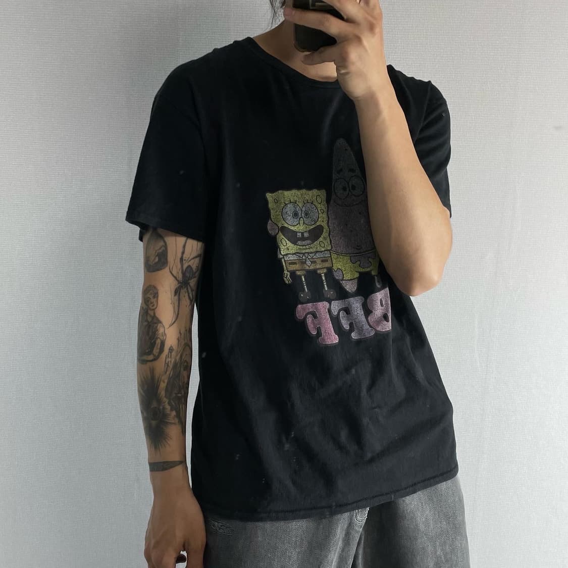 길단 스폰지밥 그래픽 티셔츠 상품이미지5