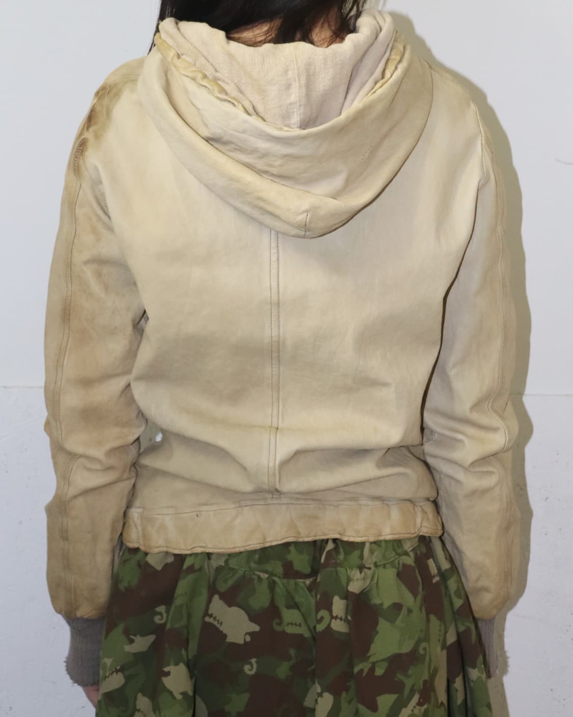 조르지오 브라토 레더 후디드 자켓 상품이미지3