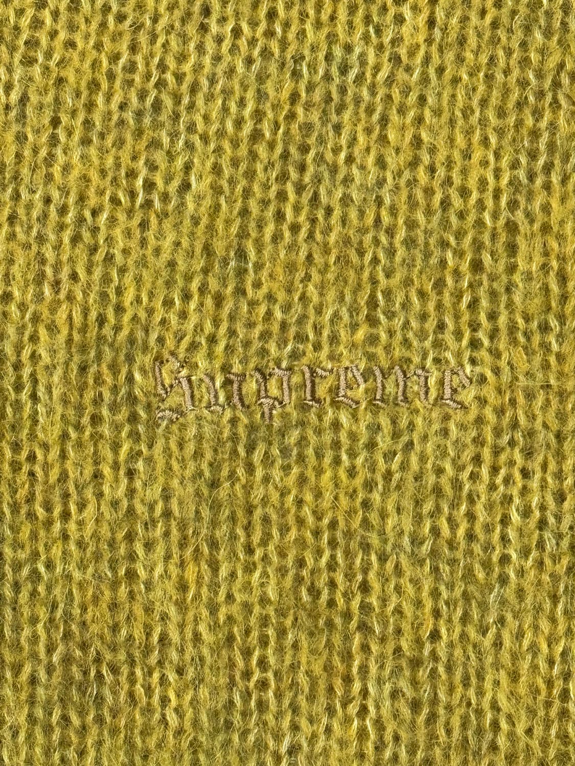 [L] 슈프림 모헤어 스웨터 에시드 그린 - 22FW 상품이미지3