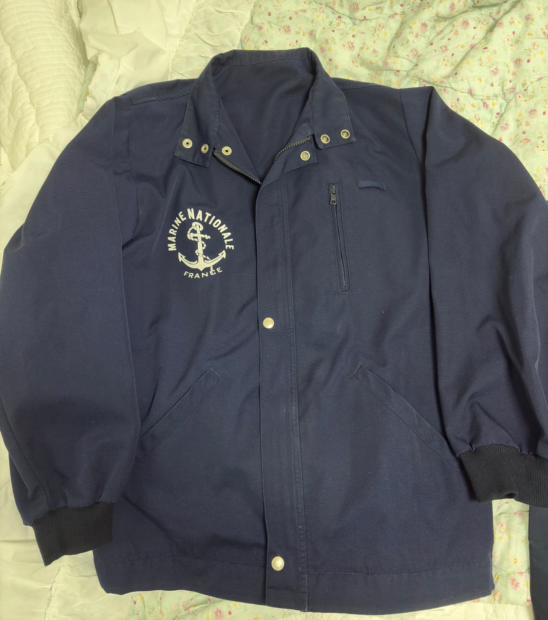 80-90s 프랑스 해군 보급 블루종 자켓(105) 상품이미지2