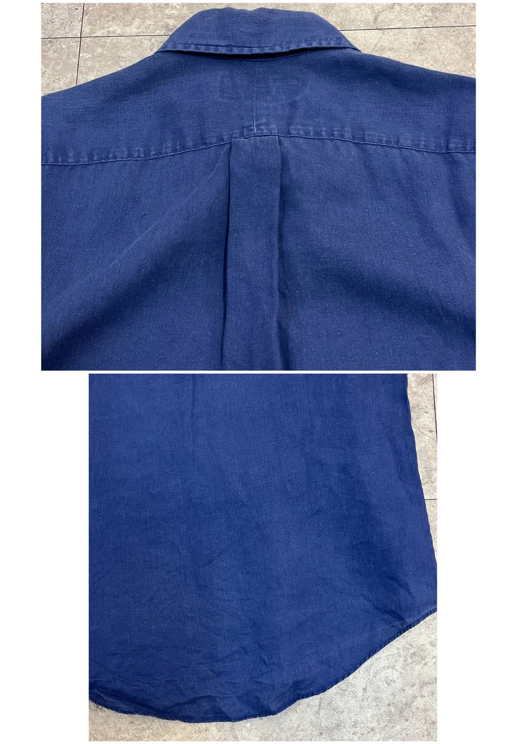 폴로 랄프로렌 린넨 반팔 셔츠 네이비 M  #csz3849 상품이미지9