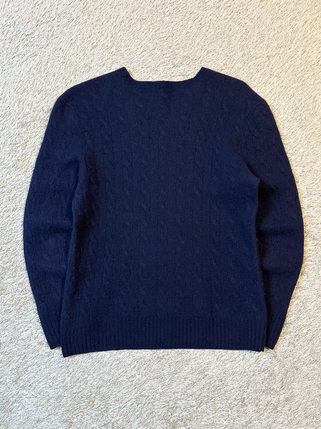 폴로 랄프로렌 신형 레드포니 케이블 울 캐시미어 니트 네이비 상품이미지3