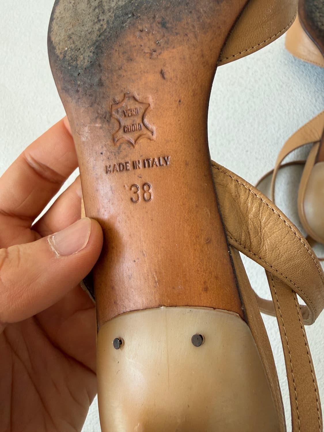 [EU38]MADE IN ITALY 레더 더치힐 상품이미지10