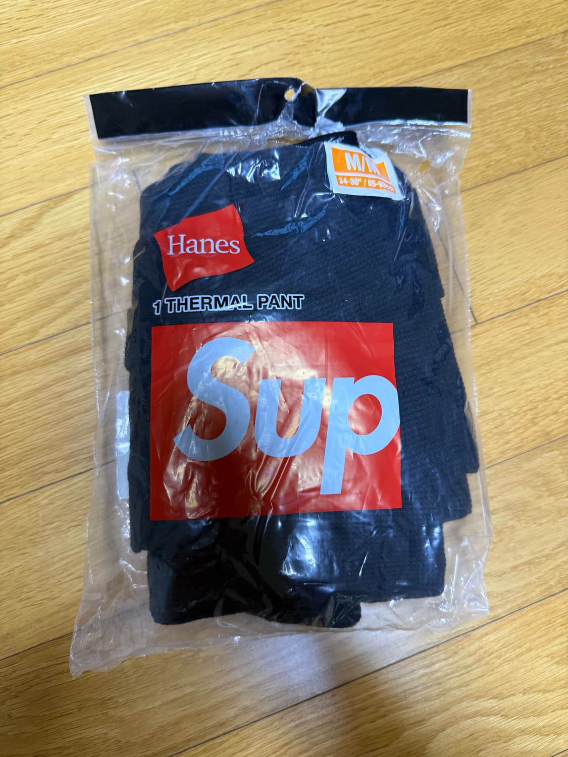 슈프림 헤인즈 써멀 팬츠 블랙 상품이미지2