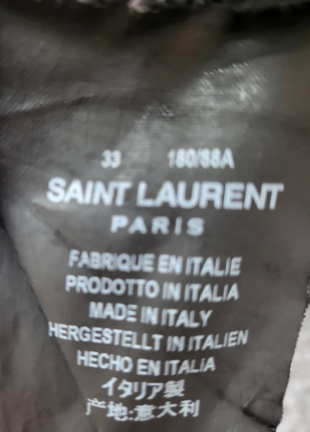 생로랑 데님 반바지 블랙 33 상품이미지4