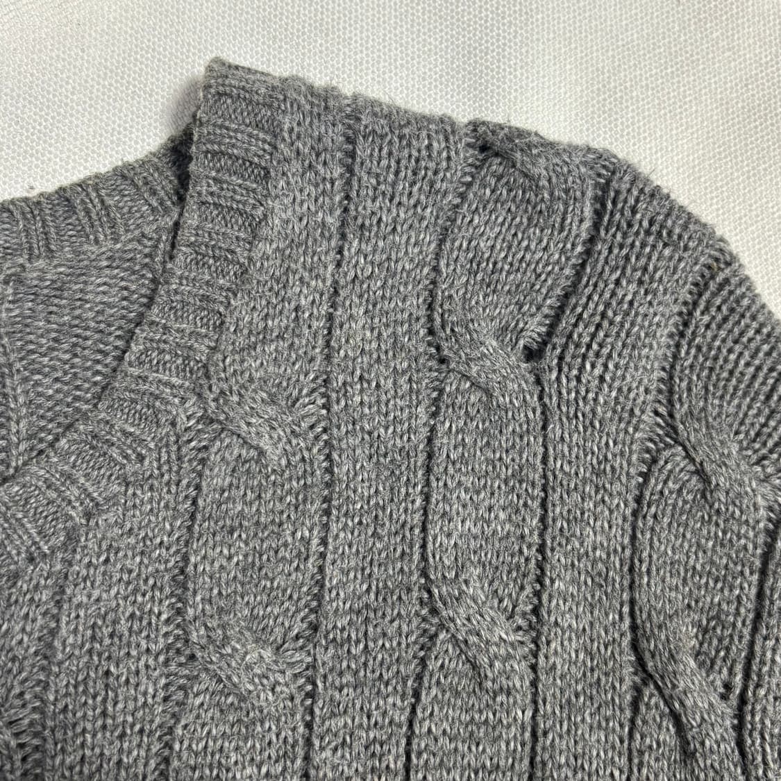 M 폴로랄프로렌 그레이 케이블 니트 상품이미지6