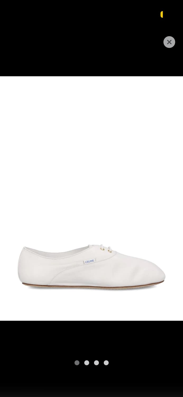[구매] 셀린느 발레 레이스업 슈즈 화이트 상품이미지1