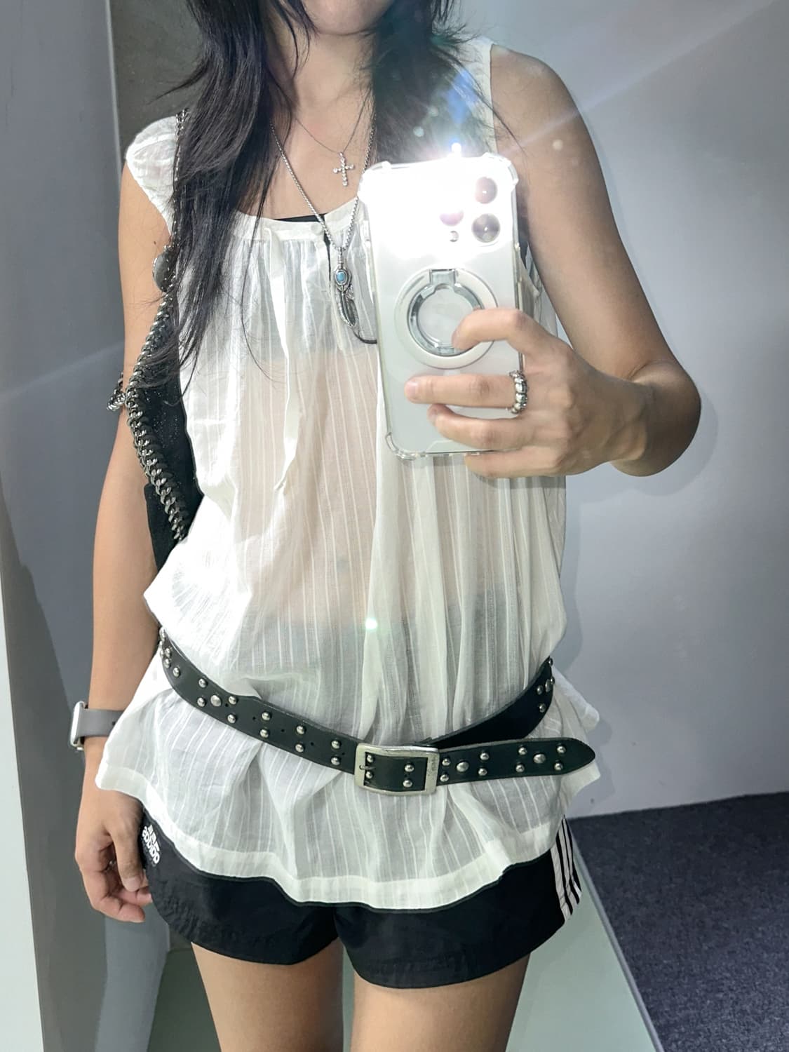 gap stripes flare sleeveless 상품이미지1