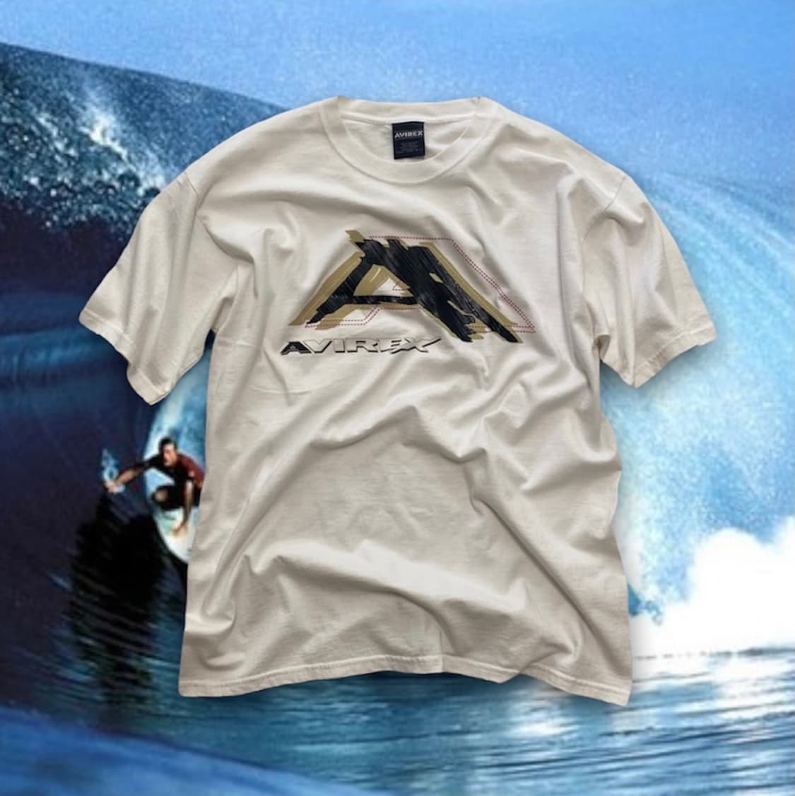 아비렉스 로고 프린팅 반팔 티셔츠 상품이미지1