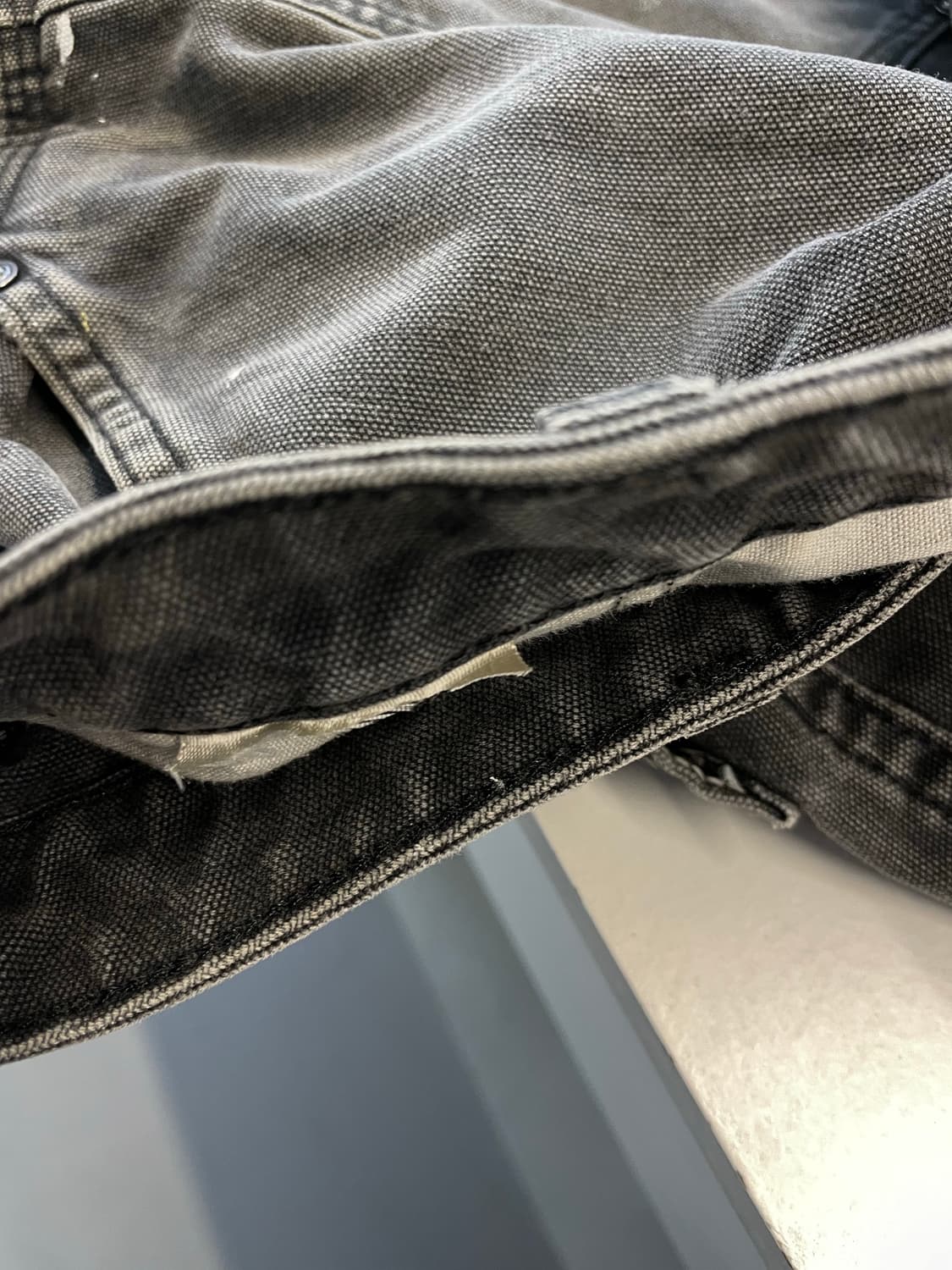 칼하트 OG 더블니 하드 페이딩 덕캔버스 카펜터 워크팬츠 상품이미지6