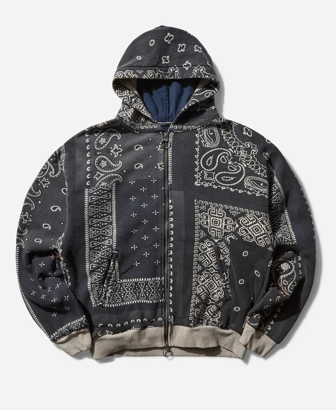 [4]캐피탈 비부악 반다나 후드집업 블루종 블랙 상품이미지2