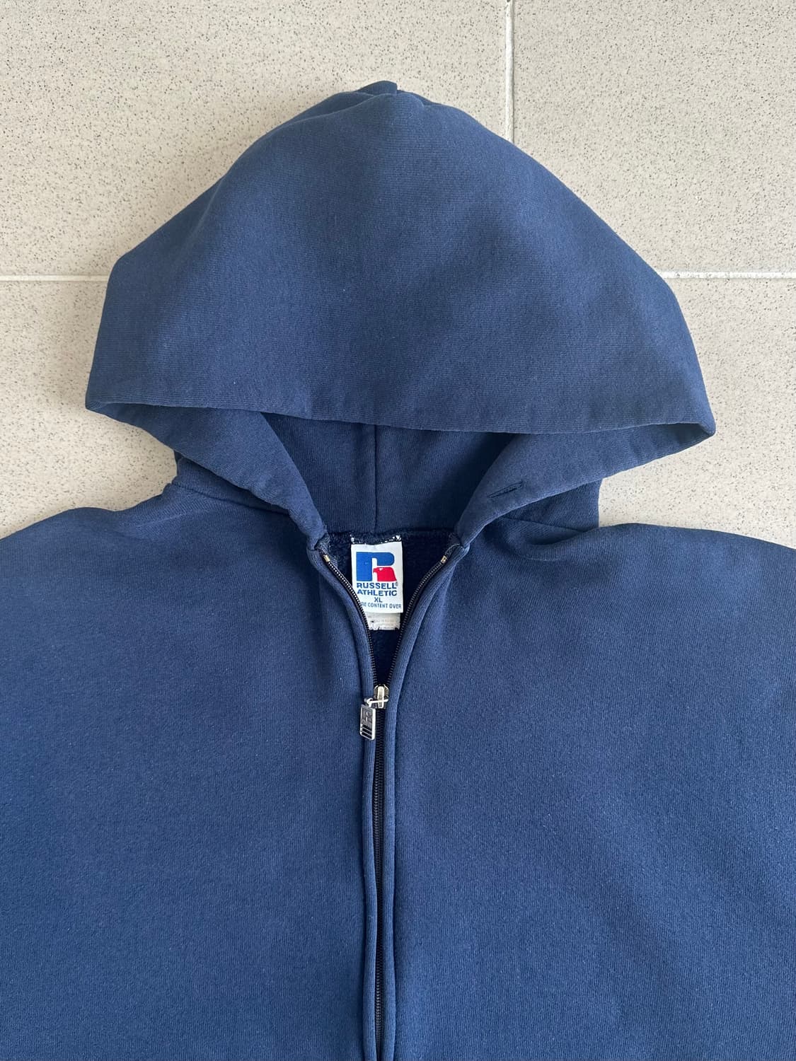 90s 빈티지 러셀 후드집업 네이비 XL 상품이미지3