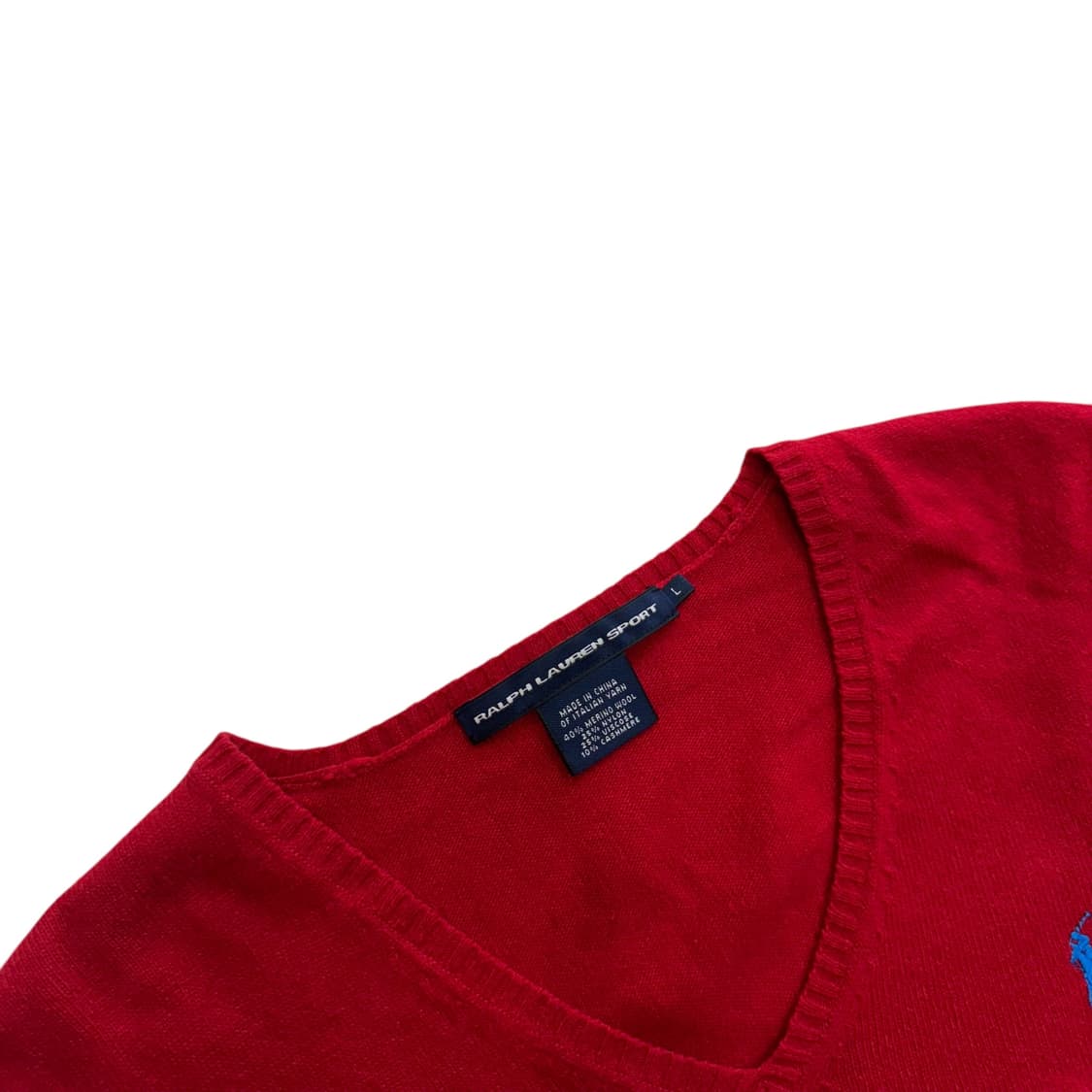 [우먼 M] 폴로 랄프로렌 브이넥 스웨터 니트 캐시미어 / 울 상품이미지3