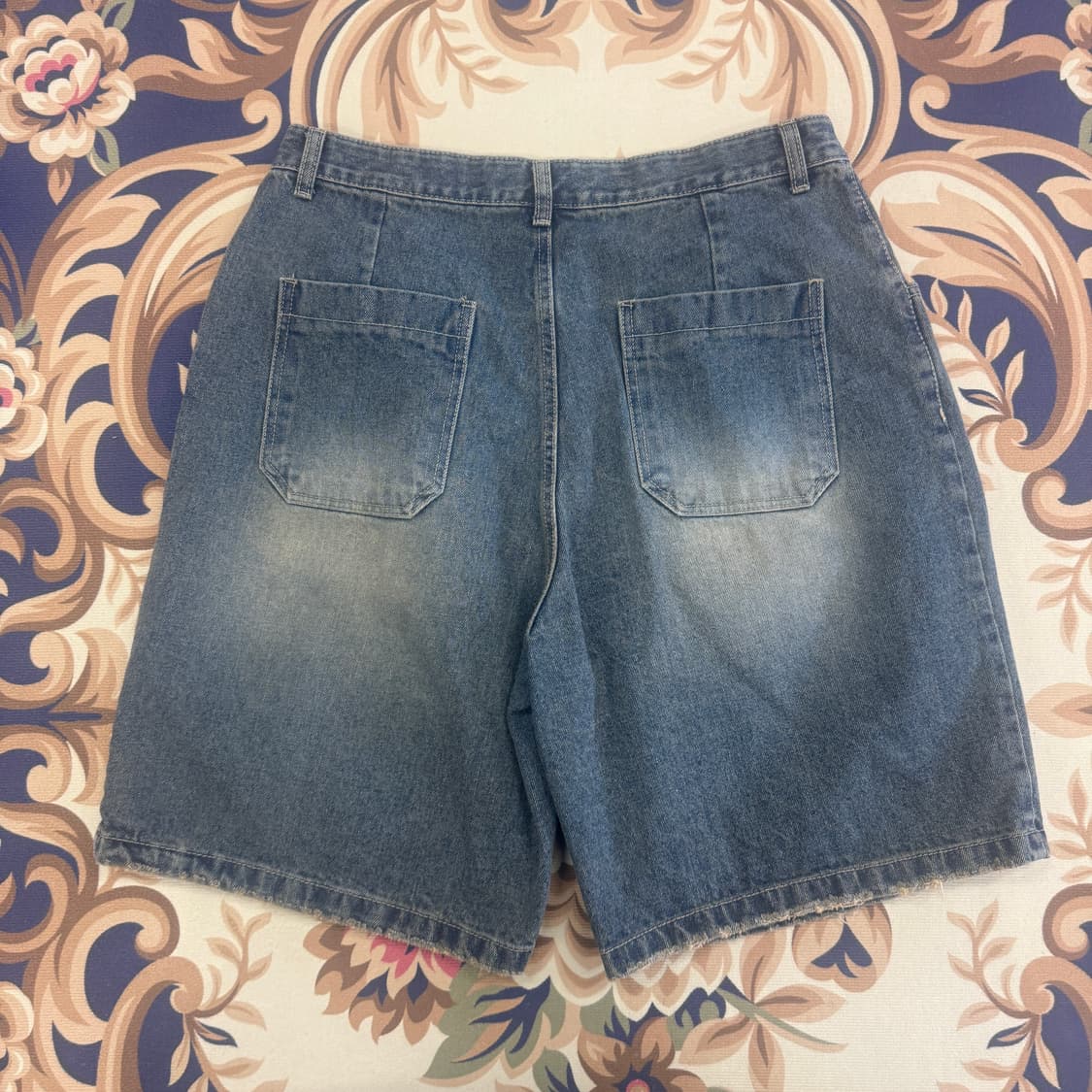 (36)퍼스텝 Perstep 원턱 데님반바지 상품이미지4