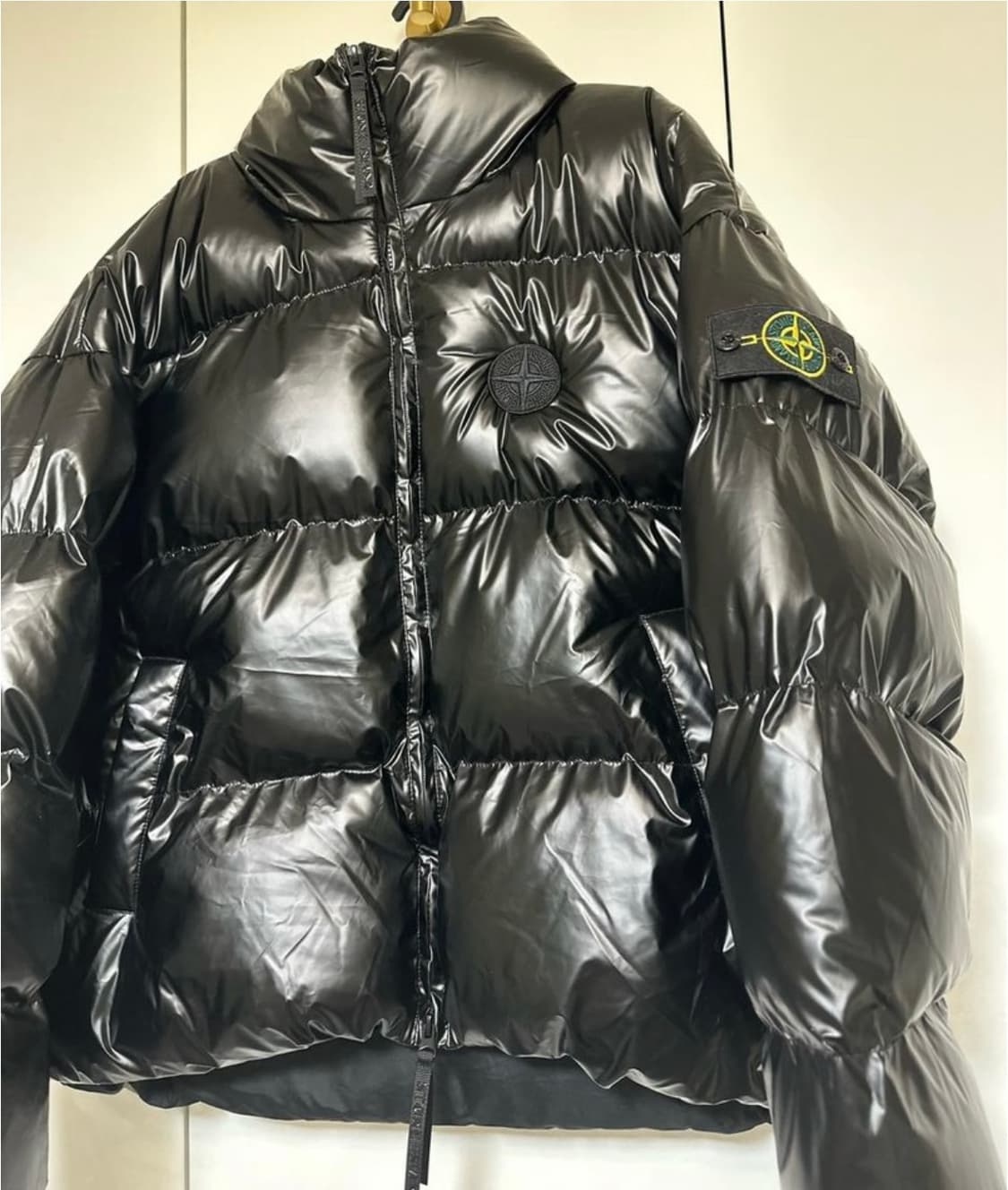 스톤아일랜드 블랙 패딩 점퍼 남여공용 상품이미지3