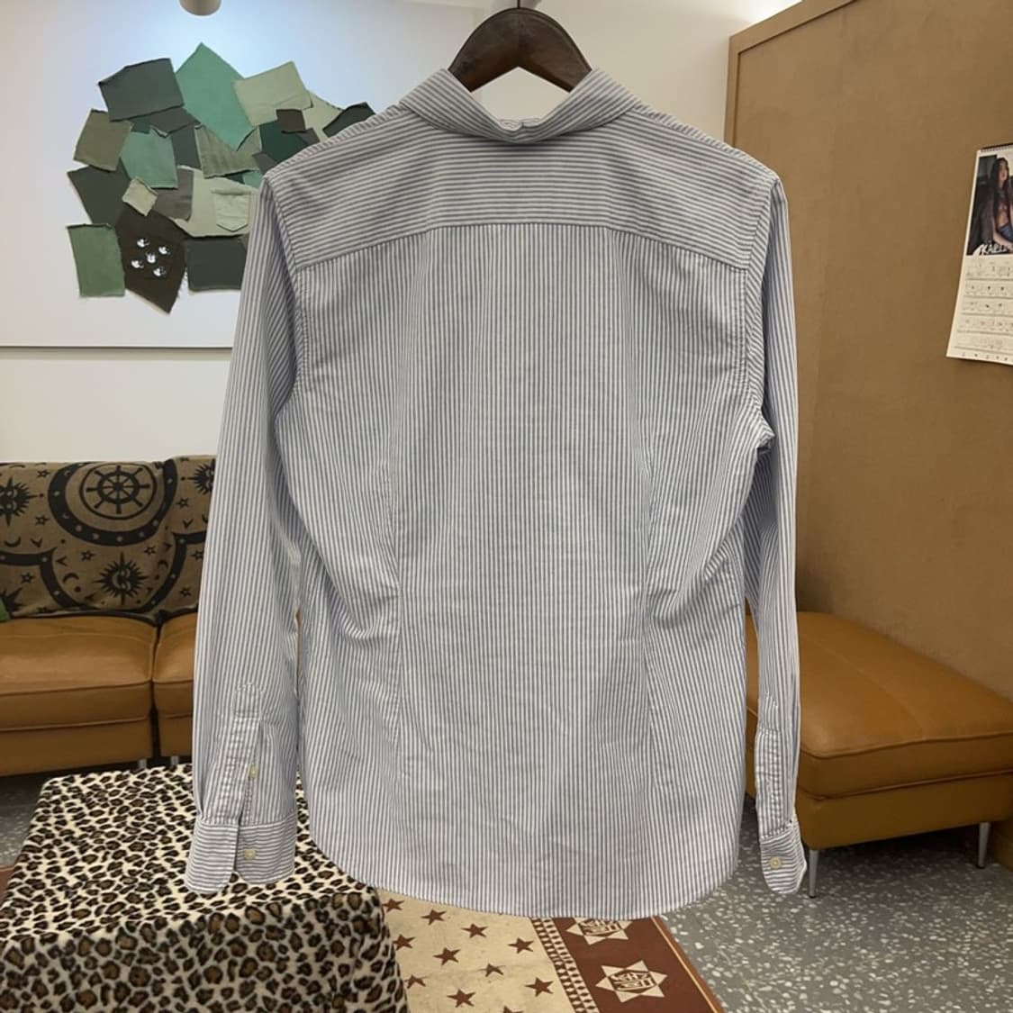 폴로 랄프로렌 모던 캐주얼 스트라이프 옥스포드 셔츠 L C09390 상품이미지4