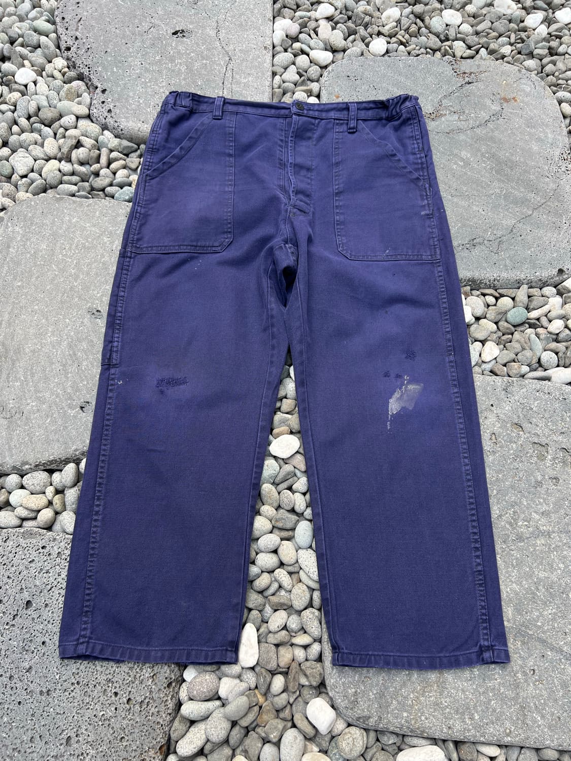 (35인치)OLD VINTAGE DARK NAVY 빈티지프렌치워크팬츠 상품이미지1