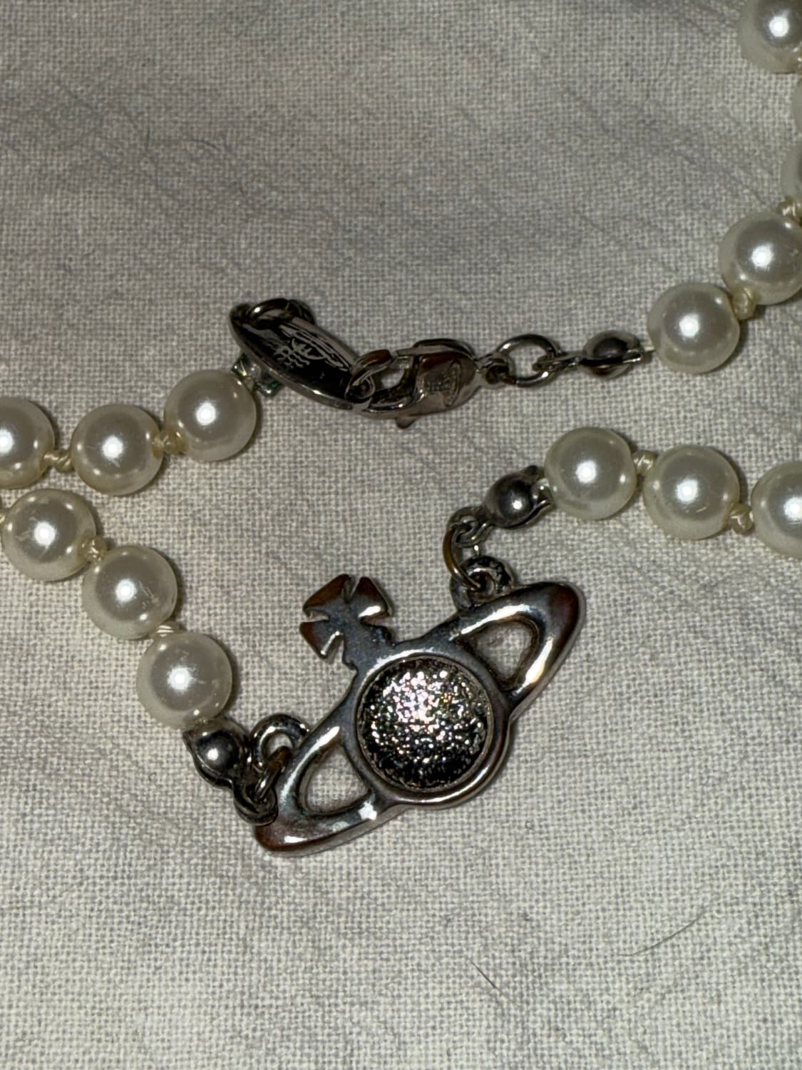 비비안웨스트우드 진주 실버 초커목걸이 상품이미지5