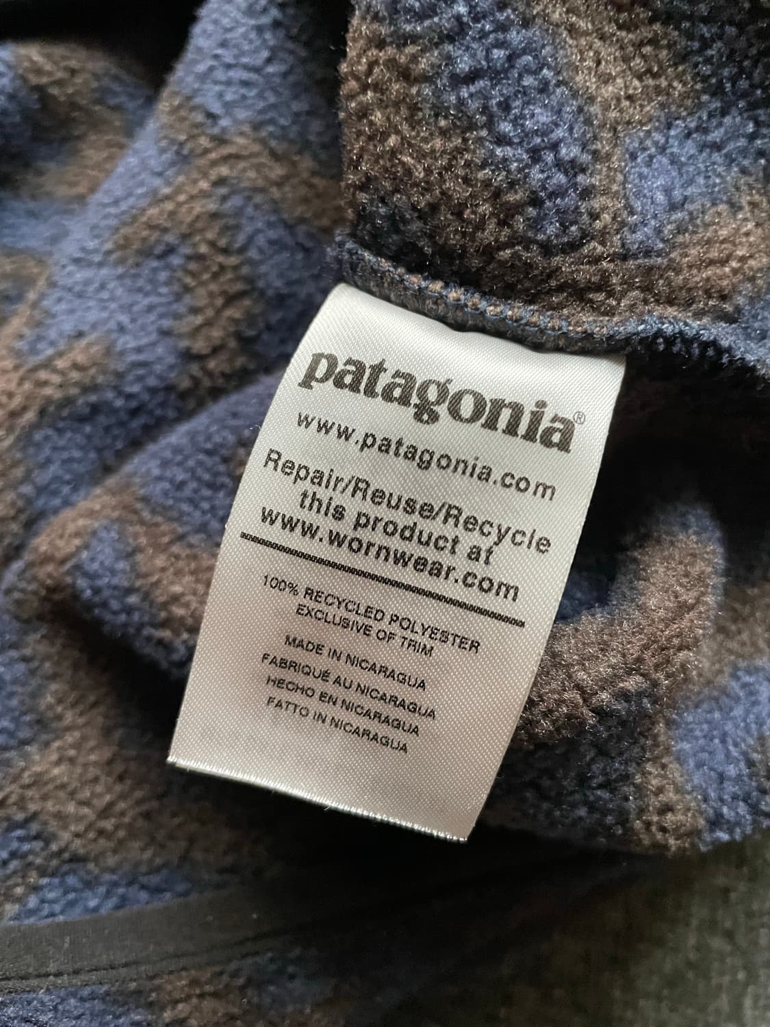 파타고니아 신칠라 필드 지오 M 네이비 브라운 상품이미지10