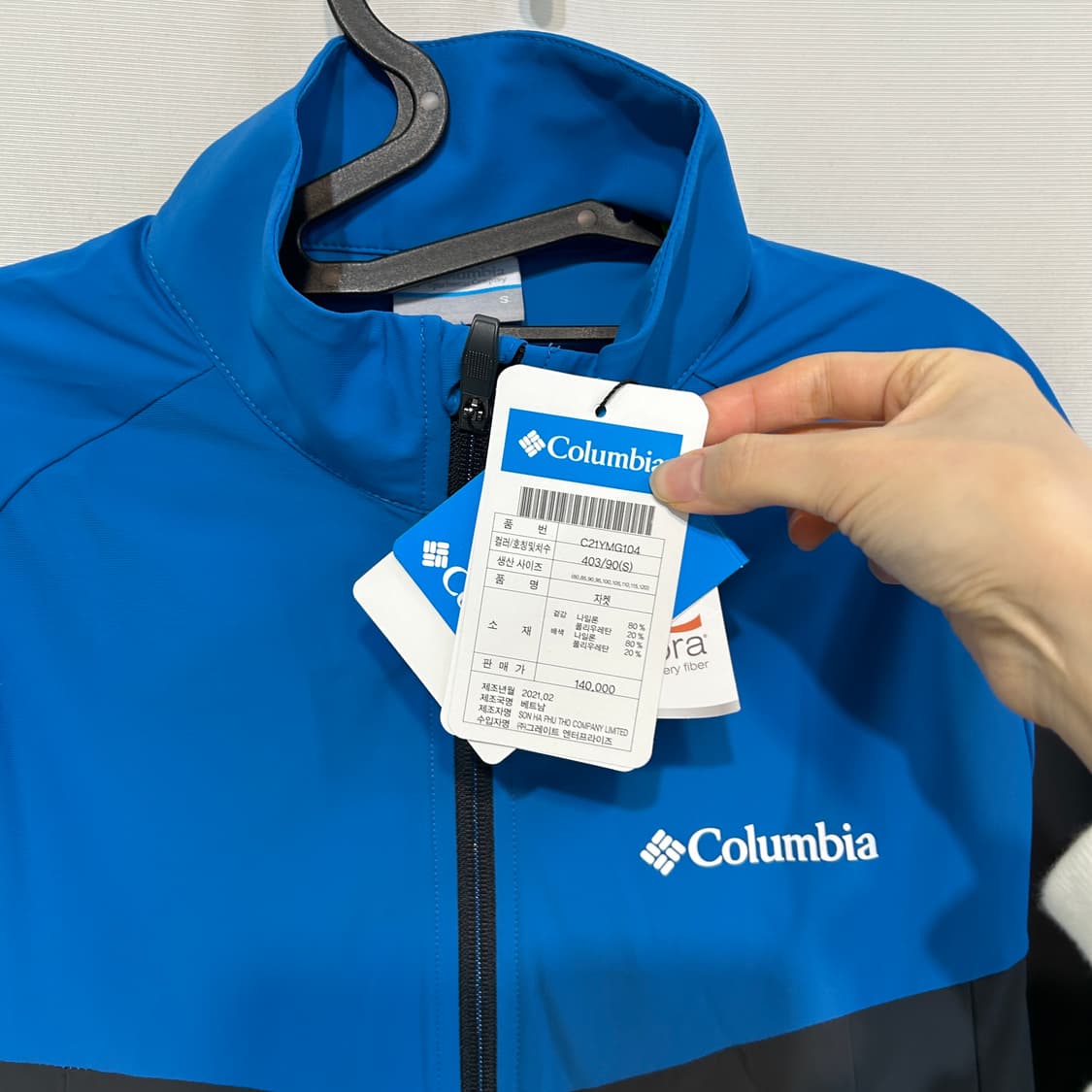 컬럼비아 여성 바람막이 90 새상품 14만-2만 상품이미지2