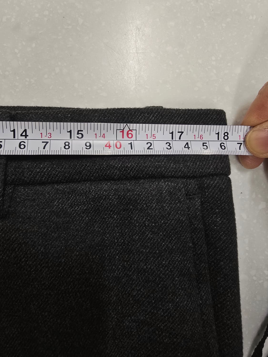 워모 다크 그레이 남성용 슬랙스 상품이미지7