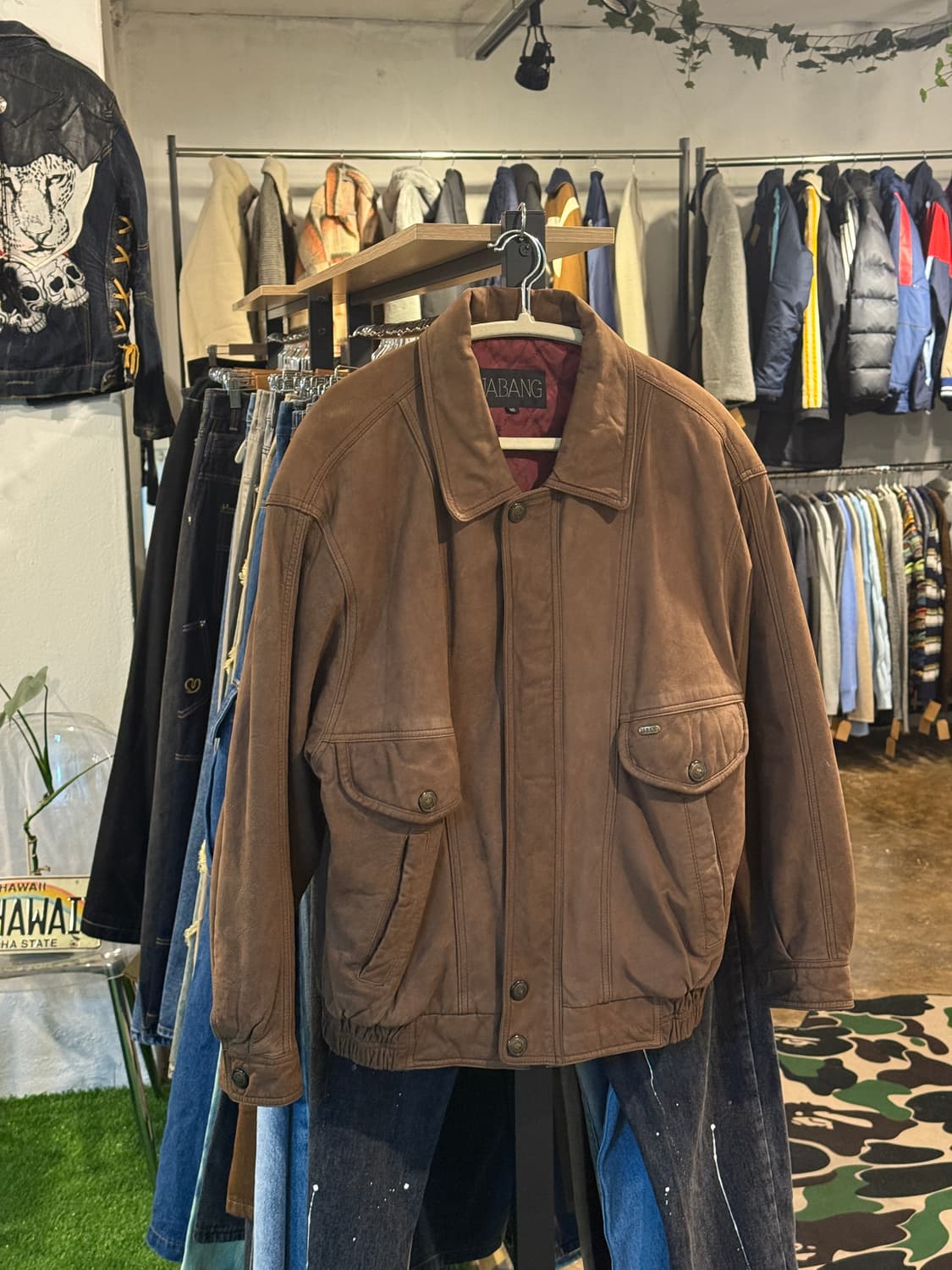 빈티지 가죽(우피/누박) 자켓 상품이미지7