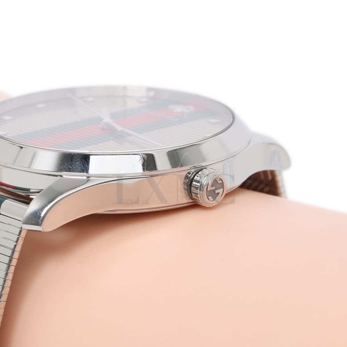 구찌 G 타임리스 삼선 메쉬밴드 시계 스틸워치 YA126284 상품이미지10