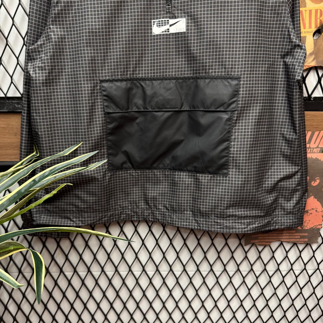 나이키 하프 집업 아노락 전면 빅포켓 포인트 그레이 상품이미지4