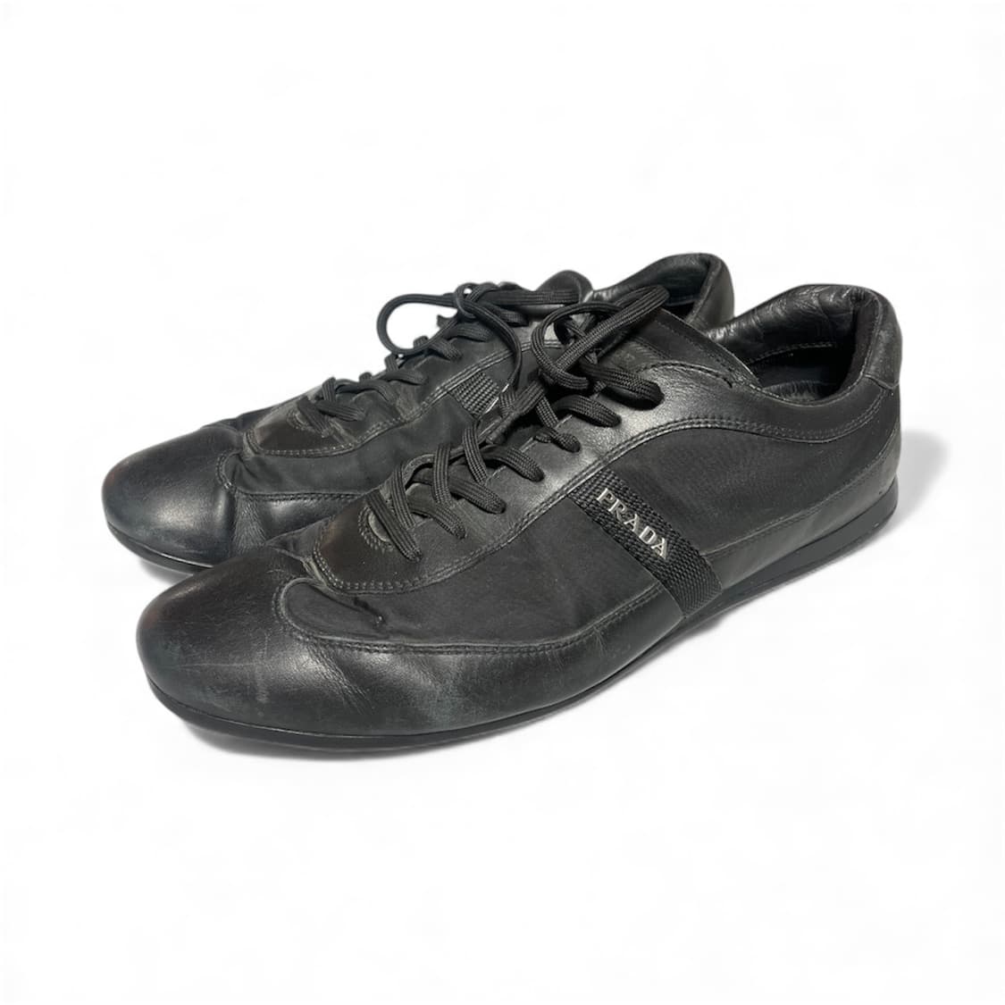 280) 프라다 레더 로고 나일론 스니커즈 상품이미지1