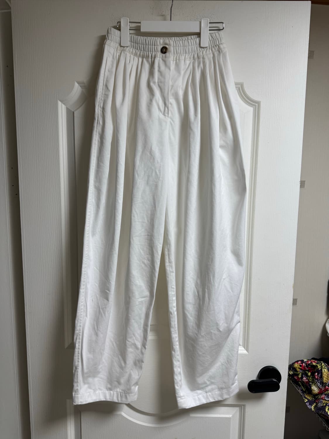 문달 Cotton Volume Tuck Pant 아이보리 S 코튼팬츠 상품이미지2