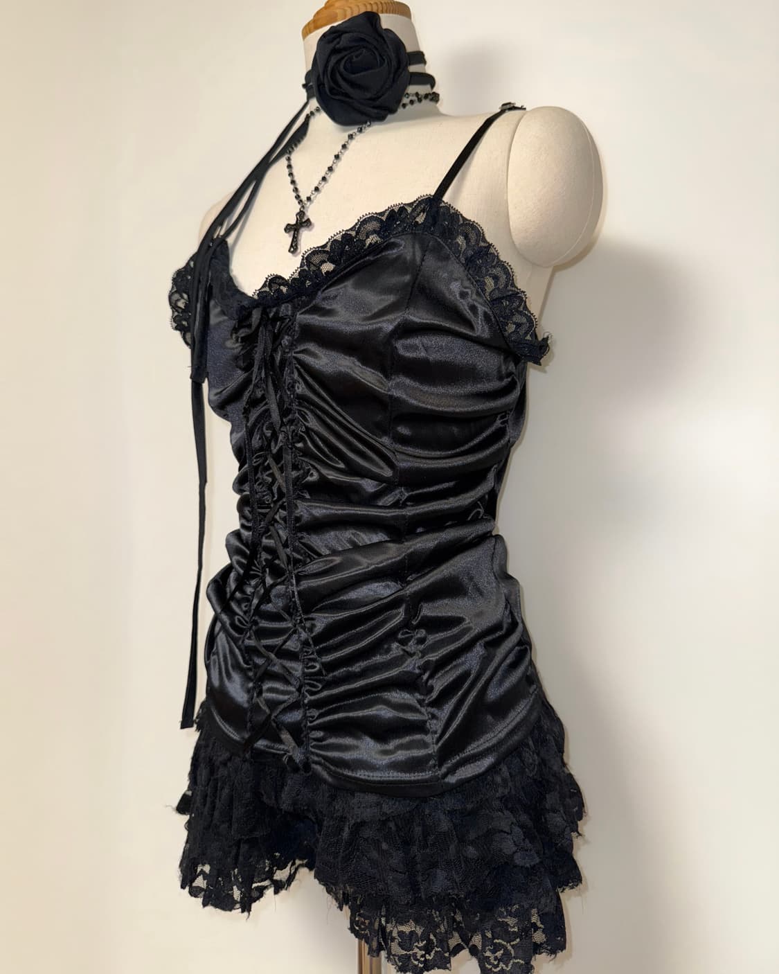 레이스 아일렛 셔링 고스페어리 나시 상품이미지2