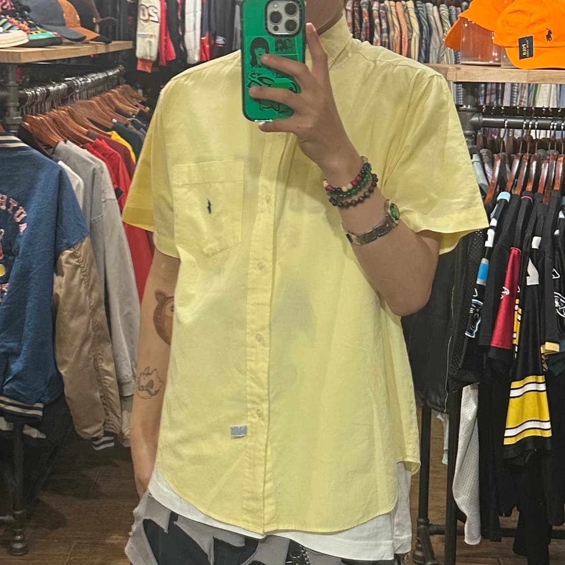 [HI] 폴로 랄프로렌 반팔 셔츠 옐로우 상품이미지3