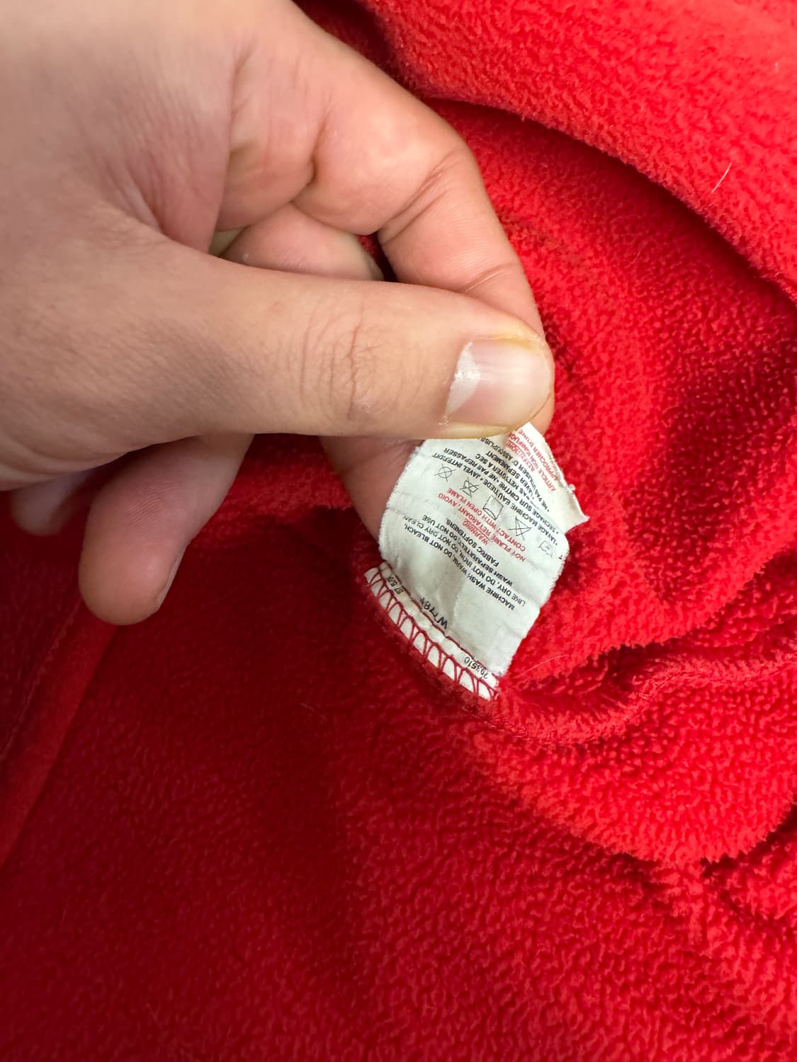 파타고니아 신칠라 스냅 티 풀 오버 레드 앤 블랙 메이드 인 멕시코 상품이미지9