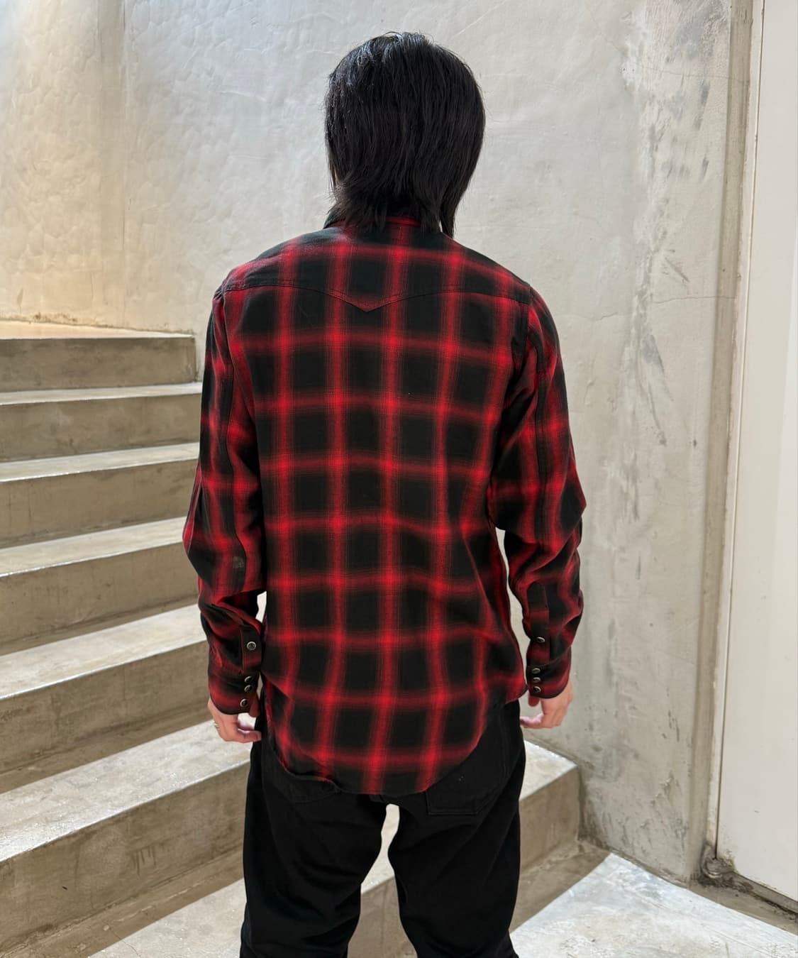 생로랑 파리 클래식 웨스턴 체크 셔츠 상품이미지2
