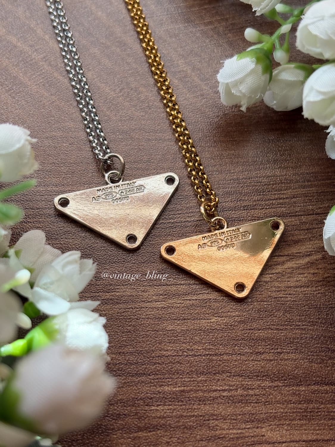 프라다 트라이앵글 삼각로고 목걸이 상품이미지3