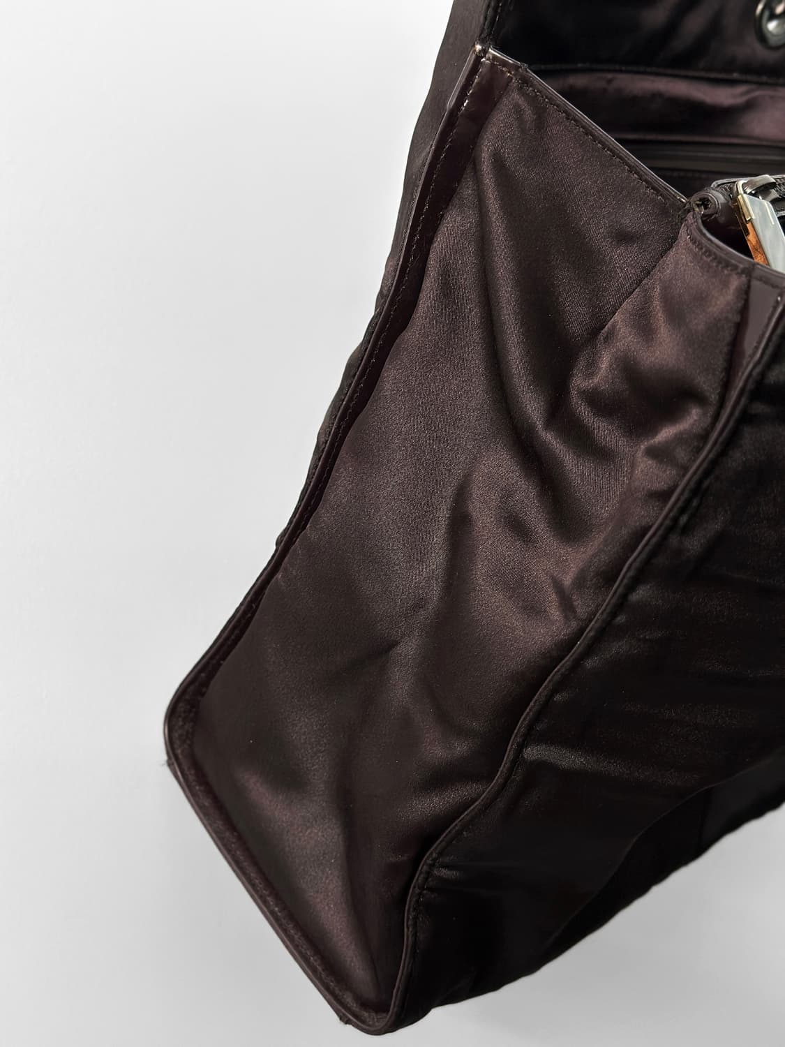 90~00s 구찌 톰 포드 뱀부 사틴 토트백 상품이미지7