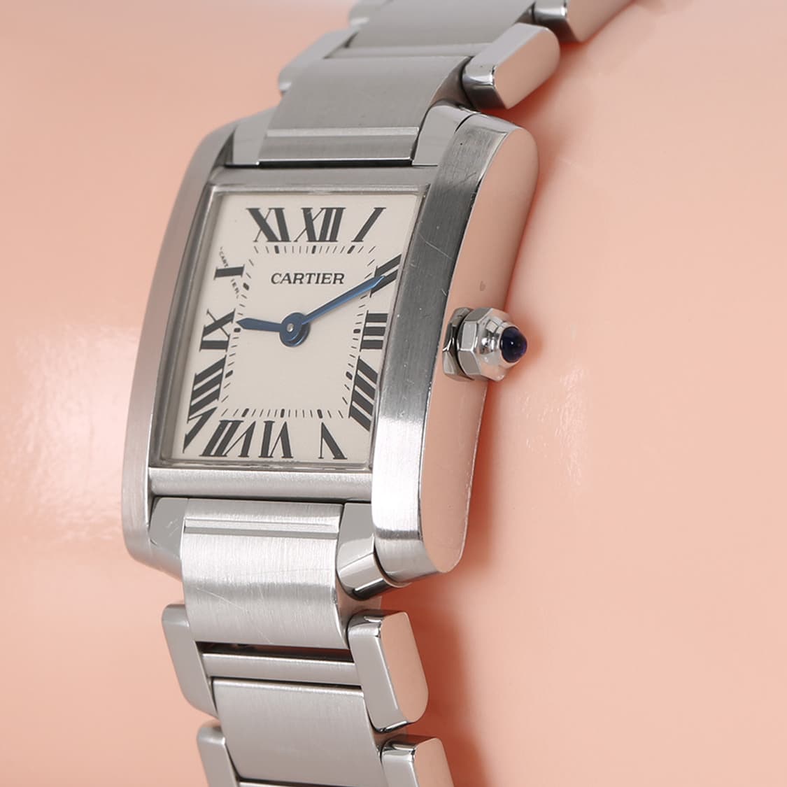 까르띠에 탱크 프랑세즈 시계 스틸 워치 스몰 2384 W51008Q3 상품이미지7