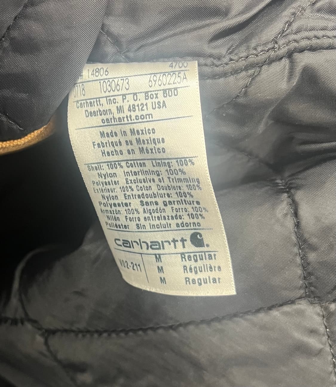 10s 칼하트 브라운 퀼팅 조끼 자켓 상품이미지7