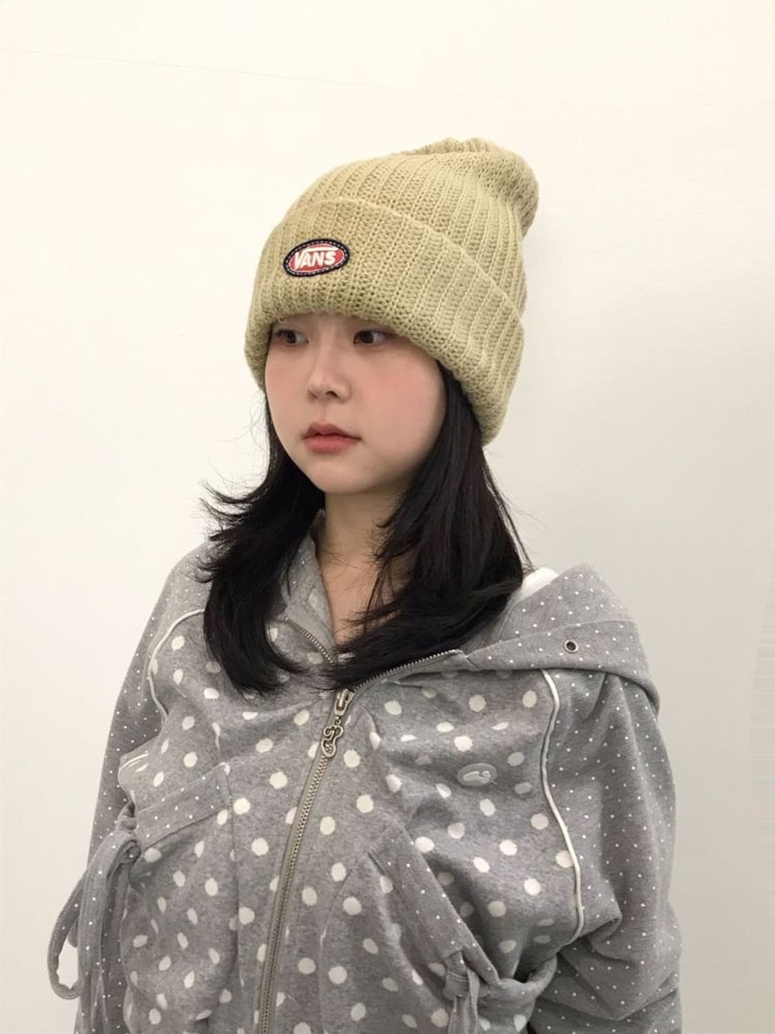 Vans Beige Logo Beanie 상품이미지1