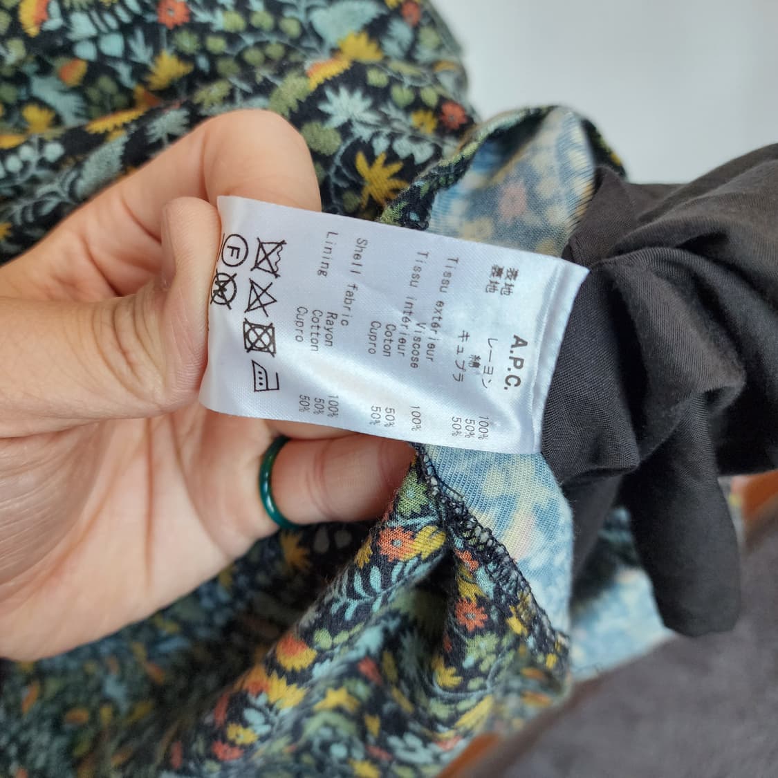 A.P.C. 플라워 패턴 롱 셔츠 원피스 상품이미지6