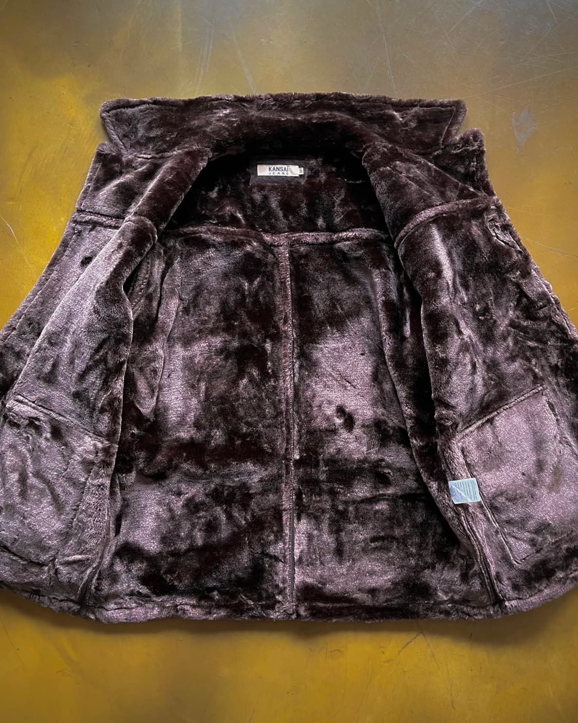 90s KANSAI YAMAMOTO Leather Fur Coat 상품이미지7